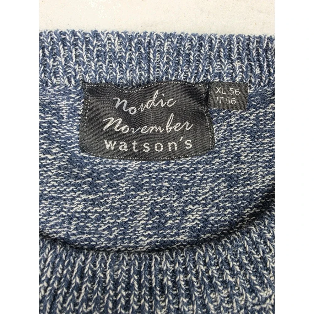 Nordic November Watson's Fair Isle Knit Pattern Crewneck Sweatshirt Mens XL